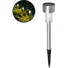 Ηλιακό Φανάρι Ασημί Μίνι 21cm Σ10
