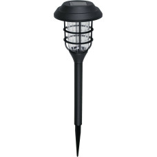 Ηλιακό Φανάρι LED  Πλαστικό Μαύρο 35cm Σ6
