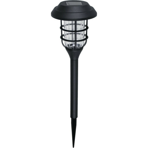 Ηλιακό Φανάρι LED  Πλαστικό Μαύρο 35cm Σ6