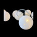 10 Διακοσμητικά Λαμπάκια Led Μπαταρίας Μπάλες 6cm Λευκή Δαντέλα 1,35m