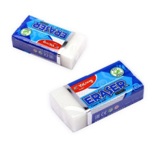 Γόμα Clean & Soft Λευκή-Γαλάζια Display 8
