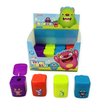 Ξύστρα Little Monsters 4 Χρώματα Display 24
