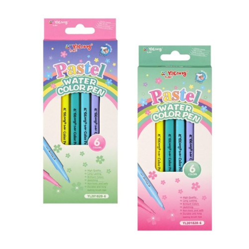 Μαρκαδόροι Pastel Λεπτοί 6τμχ Σ24