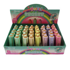 Γόμα Pastel Με Σχήμα Μολύβι Διάφορα Χρώματα Display 40