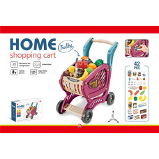 Καρότσι Super Market Με Ψώνια & Χρήματα 42τμχ 42x40x24cm