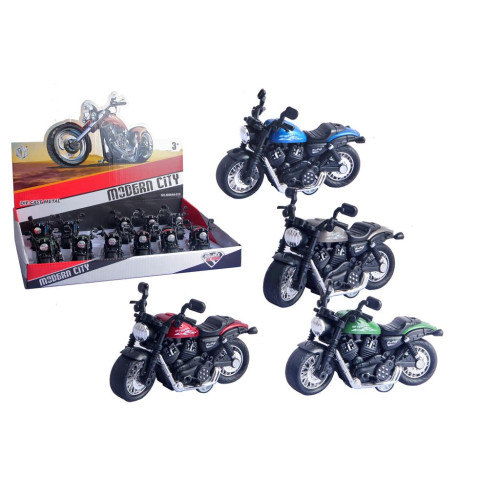 Μοτοσυκλέτα Pullback, 1:38, 4 Χρώματα 10x7x5cm Display 12