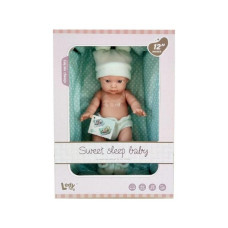 Κούκλα Μωρό 30cm Με Σκουφί & Πουά Port Bebe 26x12,5x37cm