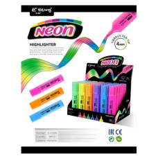 Μαρκαδόρος Υπογράμμισης 6 Fluo Χρώματα Display 36