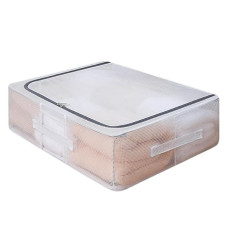 Θήκη Αποθήκευσης Διάφανη Με Σκελετό 90lt 80x47x24cm