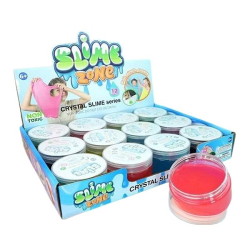 Χλαπάτσα Slime Σε Βαζάκι 100gr Διάφορα Χρώματα Display 12