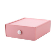 Συρτάρι Αποθήκευσης Στιβαζόμενο Ροζ 20x19x7cm