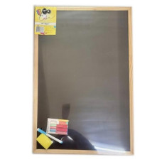Πίνακας Διπλής Όψης 60x40cm Με Κιμωλίες & Μαρκαδόρο