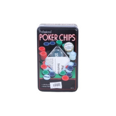 Σετ Μάρκες Poker Σε Μεταλλικό Κουτί 100τμχ