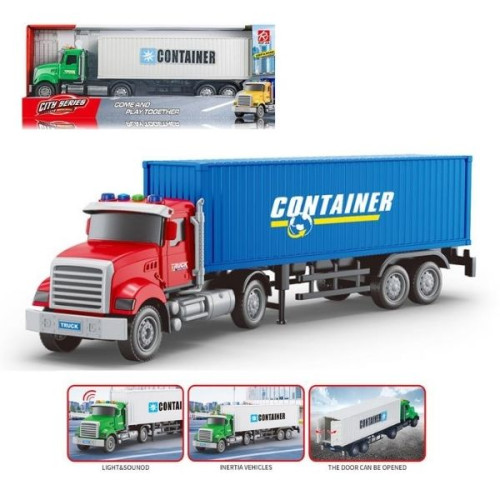 Φορτηγό Με Container 1:18 Με Ήχο & Φως 2 Χρώματα