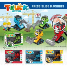 Δομικό Όχημα Push & Go 15cm 4 Σχέδια