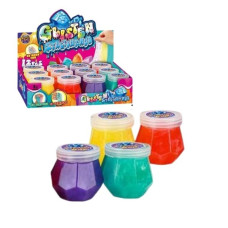 Χλαπάτσα Slime Σε Βαζάκι 4 Χρώματα  27x21x7cm  Display 12