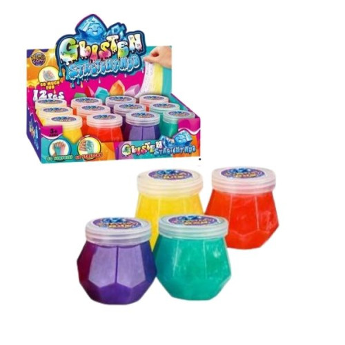 Χλαπάτσα Slime Σε Βαζάκι 4 Χρώματα  27x21x7cm  Display 12